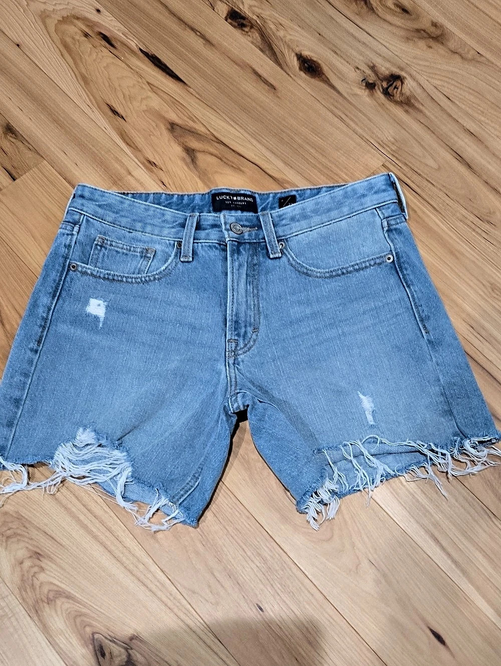 Lucky Brand Baggy 5" Short Blue Jean Shorts Size 4/12